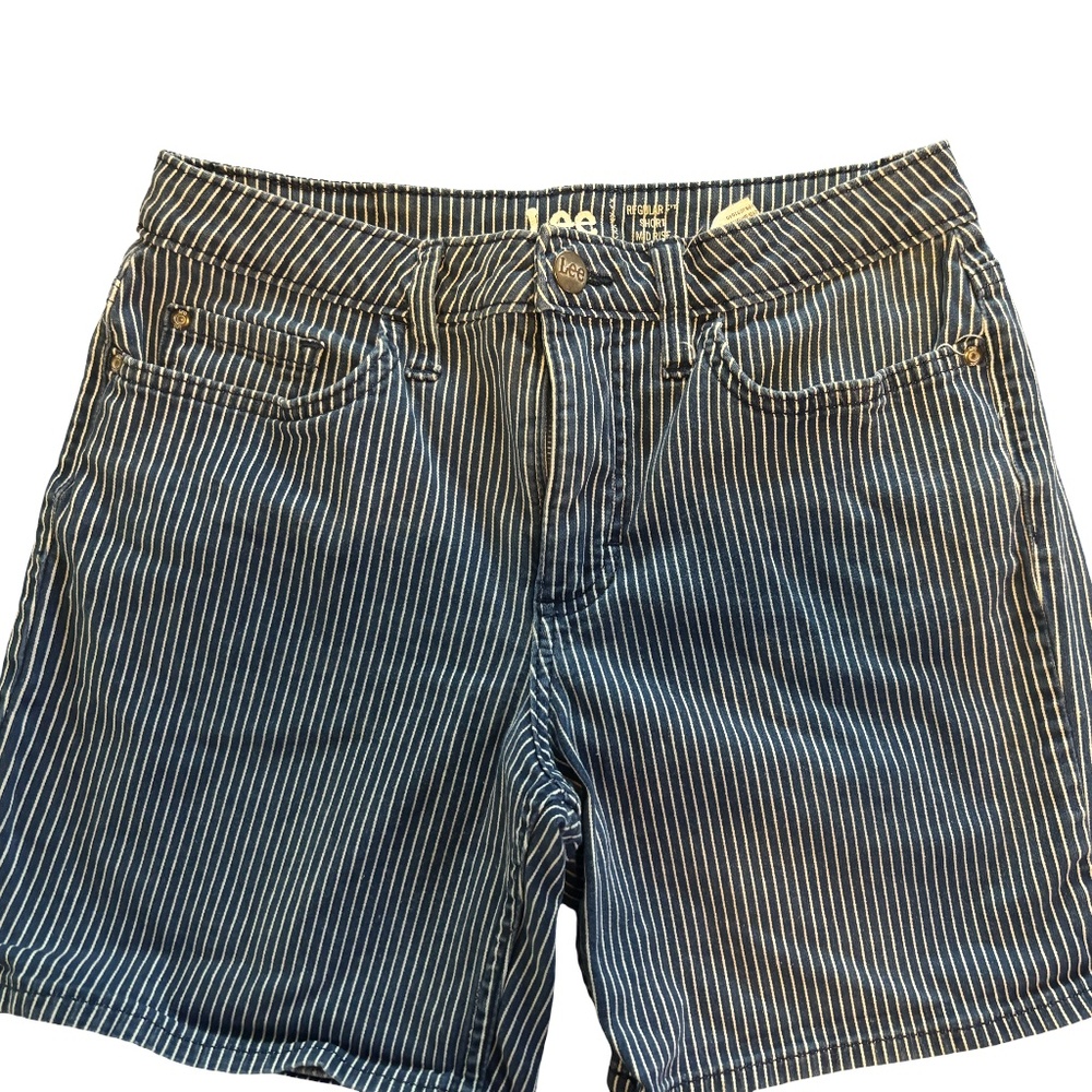 Women’s Lee striped shorts denim